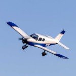 E-flite RC Airplane Cherokee 1.3M Blue BNF Basic AS3X and Safe Select EFL05450