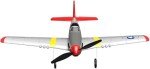 Top Race Remote Control Airplane, RC Plane 4 Channel Ready to Fly RC Planes for Adults, Advanced RC Foam Plane, Remote Control War Cessna P51 Mustang Upgraded with Propeller Saver (14 * 15 inch)