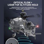 Aetheria RC Helicopter F11-S AH64 Airplane, 2.4G 6CH Remote Control Aircraft with Dual-Axis Co-Drive Flybarless 6G/3D Stunt YU Xiang Helicopter for Adults - 1:32 Scale (RTF GPS Smart Version)