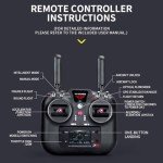 Aetheria RC Helicopter F11-S AH64 Airplane, 2.4G 6CH Remote Control Aircraft with Dual-Axis Co-Drive Flybarless 6G/3D Stunt YU Xiang Helicopter for Adults - 1:32 Scale (RTF GPS Smart Version)