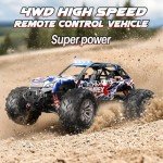 SIMREX 1/16 Scale Hobby RC Car, 36 KPH High-Speed 4WD RC Truck, 2.4 GHz Remote Control Car, All-Terrain Electric Vehicle, 4X4 Remote Contral Moster Truck for Kids and Adults