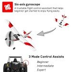 GoolRC RC Airplane, 2.4GHz 4CH Remote Control Airplane, Ready to Fly RC Plane with 6-Axis Gyro, RC Aircraft Flight Toys for Adults and Kids, Include 3 Batteries