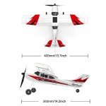 GoolRC RC Airplane, 2.4GHz 4CH Remote Control Airplane, Ready to Fly RC Plane with 6-Axis Gyro, RC Aircraft Flight Toys for Adults and Kids, Include 3 Batteries