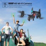 Helicopter Remote Control, LM19 Ospery Military RC Helicopter with Live Camera for Military Fans, Flying and Land Gliding Mode, One Key take Off/Landing, Remote Control Helicopter for Boys 12-15