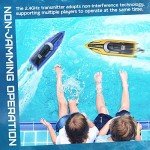 ALPHAREV RC Boat - R208 20+ MPH Fast Remote Control Boat for Pool & Lake, 2.4GHz RC Boats for Adults & Kids with Rechargeable Battery, LED Light, Self-Righting, Christmas Birthday Gifts for Boys