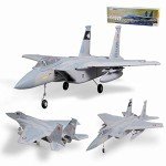 Fms Rc Jets Rc Planes for Adults 64mm F-15 Eagle V2 Ducted Fan EDF Sport Jet 4 Channel Rc Fighter Jet Remote Control Airplane PNP (No Radio, Battery,Charger)