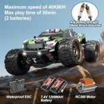 X-TMAGA Rc Cars 1:18 All Terrain RC Car for Adults & Boys (18305), 4WD Off-Road RC Truck High Speed Fast 40+ KPH, 4X4 Waterproof Remote Control Car with 2 Rechargeable Batteries
