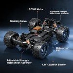 X-TMAGA Rc Cars 1:18 All Terrain RC Car for Adults & Boys (18305), 4WD Off-Road RC Truck High Speed Fast 40+ KPH, 4X4 Waterproof Remote Control Car with 2 Rechargeable Batteries