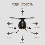 Dodoore Remote Control Helicopter, C189 MD500 RC Helicopter Model, 1/28 Scale 4CH Single-Rotor Helicopter with 6-Axis Gyro and Brushless Motor, 2.4GHz RC Aircraft for Adults, 2 Batteries (Red)