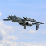 E-flite RC Airplane A-10 Thunderbolt II Twin 64mm EDF BNF Basic Transmitter Battery and Charger Not Included with AS3X and Safe Select EFL011500