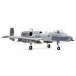 E-flite RC Airplane A-10 Thunderbolt II Twin 64mm EDF BNF Basic Transmitter Battery and Charger Not Included with AS3X and Safe Select EFL011500