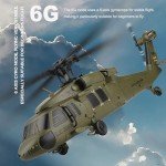 Ssccgym K170 UH60LRemote Controlled Helicopter Aircraft Plane 2.4Ghz 4CH RC Helicopter Heli Aileronless 6-Axis Gyroscope Altitude Hovering 3-Batteries for Adults Beginners