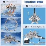 Leopmase RC Plane 4 Channel Remote Control Airplane - F-22 RC Airplane for Beginners Adult with Xpilot Stabilization System & Aerobatic, Two Batteries, RC Airplane Best Gift for Kids