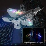 Leopmase RC Plane 4 Channel Remote Control Airplane - F-22 RC Airplane for Beginners Adult with Xpilot Stabilization System & Aerobatic, Two Batteries, RC Airplane Best Gift for Kids