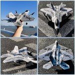 Leopmase RC Plane 4 Channel Remote Control Airplane - F-22 RC Airplane for Beginners Adult with Xpilot Stabilization System & Aerobatic, Two Batteries, RC Airplane Best Gift for Kids