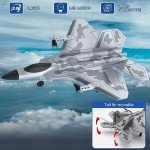 Leopmase RC Plane 4 Channel Remote Control Airplane - F-22 RC Airplane for Beginners Adult with Xpilot Stabilization System & Aerobatic, Two Batteries, RC Airplane Best Gift for Kids