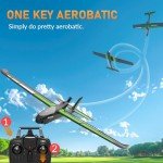 VOLANTEXRC New Version RC Plane,Remote Control Airplane for Adults,4-Channel RC Plane with Durable Foam Construction,3 Flight Modes,One-Key Stunts,Comprehensive Accessories Kit,23.6*18.1 inches,RTF