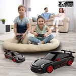 BEZGAR Porsche Remote Control Car - Officially Licensed Porsche 911 GT3 RS Toy Car 1:24 Porsche RC Car Model Vehicle Gift for Boys,Girls,Teens and Adults (39900 Black)