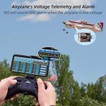 Radiolink A560 Ready to Fly (RTF) 3D RC Airplane 580mm Wingspan with Byme-A Gyro FC, 6 Flight Modes, Brushless Motor 15A ESC RC Plane, T8S TX & R8XM RX Voltage Telemetry for Beginner or Experienced