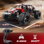 Womaqu 1/14 Brushless RC Car for Adults and Boys, Full Roll-Cage Frame, 4WD High-Speed 50 km/h, All-Terrain Remote Control RC Truck with Two 2S 1500 mAh LiPo Batteries, Compatible with 3S LiPo