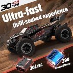 Hosim RC Car for Adults, 1/10 Scale Remote Control Car 48+KMH, High Speed Large RC Truck 4X4 Off-Road All Terrains Waterproof Hobby Grade Fast Racing Toy Gift Monster Trucks