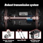 Hosim RC Car for Adults, 1/10 Scale Remote Control Car 48+KMH, High Speed Large RC Truck 4X4 Off-Road All Terrains Waterproof Hobby Grade Fast Racing Toy Gift Monster Trucks
