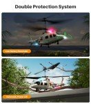 SYMA Remote Control Helicopter - S53H Rescue RC Helicopters with Upgraded Protection System, Lifelike Simulation, Easy to Fly, Educational Toy & Gift for Boys Girls Beginners