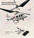 SYMA Remote Control Helicopter - S53H Rescue RC Helicopters with Upgraded Protection System, Lifelike Simulation, Easy to Fly, Educational Toy & Gift for Boys Girls Beginners