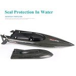 Ssccgym RTR 25.5Inches FT011 Large Remote Control Brushless Boat RC Speed Watercraft 2.4G 4WD 55KM/H for Hobby Adult (2-Batteries)