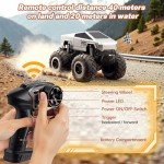 Remote Control Car Off-Road Pick-up Truck, 4WD Waterproof Cybertruck Toy RC Cars for All Terrain, 1:16 Scale Hobby Monster Truck Toys 2.4GHz Vehicles Kids Gifts for Boys/Girls Age 6 7 8 9 10-12+