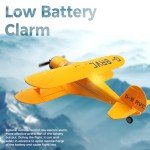 GoolRC RC Plane, WLtoys XK A300 RC Airplane, 4 Channel Brushless Remote Control Airplane, 2.4GHz RC Aircraft Fighter with 3D/6G Mode, Easy to Fly for Beginners and Adults (Yellow)