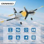 OMNANGO RC Plane Toy Drones 3 Channel BF-109 Airplane,2.4GHz 6-axis Gyro Stabilizer RTF Glider Aircraft Plane or Beginners Adults Kids with Xpilot Stabilization System Fighter