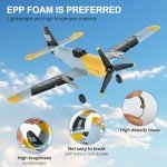 OMNANGO RC Plane Toy Drones 3 Channel BF-109 Airplane,2.4GHz 6-axis Gyro Stabilizer RTF Glider Aircraft Plane or Beginners Adults Kids with Xpilot Stabilization System Fighter