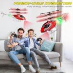 TERRAMUS Remote Control Helicopter for Kids,Altitude Hold RC Helicopters with Gyro & LED Light,2.4GHz Radio Controlled Aircraft Indoor Toy with 3.5 Channel,High&Low Speed,Gift for Boys Adults Beginner