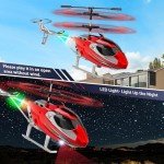 TERRAMUS Remote Control Helicopter for Kids,Altitude Hold RC Helicopters with Gyro & LED Light,2.4GHz Radio Controlled Aircraft Indoor Toy with 3.5 Channel,High&Low Speed,Gift for Boys Adults Beginner
