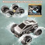 1:16 Fast RC Car Remote Control Cyber Truck Toys for Kids, 4WD Off-Road Amphibious Remote Control Cars Boys Teens Gifts, 2.4GHz Max 22mph Electric Vehicle RC Truck Pick-up Car Toys Presents Ages 6+