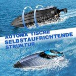4DRC RC Boats - 30+ MPH Fast Remote Control Boat for Pools, 2.4GHz RC Boats for Adults & Kids with 2 Batteries,Summer Toys for Ideal Gifts for Kids Boys Age 8-12 Years Old