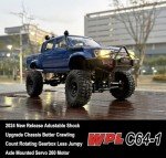RC Rock Crawler WPL C64-1 RC Truck 4x4 1/16 RC Crawler Off Road Pickup Hobby RTR All Terrain 260 Motor Upgraded Chassis Proportional Throttle Steering 2.4GHz Axle Mounted Servo Adult