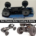 RC Rock Crawler WPL C64-1 RC Truck 4x4 1/16 RC Crawler Off Road Pickup Hobby RTR All Terrain 260 Motor Upgraded Chassis Proportional Throttle Steering 2.4GHz Axle Mounted Servo Adult