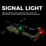 Wauvmoss K170 UH60L RC Helicopter, Remote Controlled Helicopter for Adults Beginners, 2.4G 4CH RC Plane 6-Axis Gyroscope Altitude Hovering Military Aircraft Aileronles (3 Batteries)