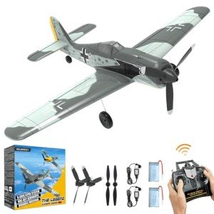 Volantexrc RC Planes for Adults, FW190 Fighter 4-CH RTF RC Airplane, One-Key Aerobatic, Stable and Safe with Xpilot Stabilization System, Suitable for Outdoor Activity