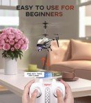 SYMA RC Helicopter Toy,RC Helicopter with 16Mins(2 Batteries),Altitude Hold,One Key Take Off/Landing,3.5 Channel,Gyro Stabilizer,RC Airplane Toys for Kid Boy Girl Playing Indoor
