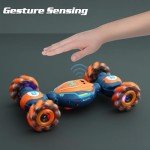 QXHOL Gesture Sensing RC Stunt Car - Boys Toys Age 6-8-12, 4WD Hand Controlled Remote Control Twist Car with Light & Music, Cool Birthday Presents and Ideas Gifts for Kids Age 7 9 10 11 12 Years Old