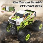 Kidcia Remote Control Car, 1:16 Scale RC Monster Truck for Boys, 2.4 GHz All Terrain RC Cars for Boys Girls 4-7 8-12, 20 Km/h Off Road RC Truck, Christmas Birthday Gift for Kids-Green