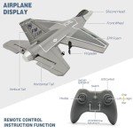 jaming RC Plane 3 Channel Remote Control Airplane for Adults，F16 RC Fighter with 6-Axis Gyro，2.4GHz Radio Controlled Hobby Glider Jet Aircraft for Beginners，Adults & Kids Gift