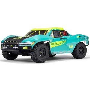 ARRMA RC Truck 1/10 Fury 2wd 223S BLX Brushless Short Course Truck RTR (Battery and Charger Not Included) with DSC, Green, ARA3521T2