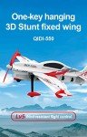 FLYCOLOR QIDI-550 3D RC Airplane One-Key Hanging Stunt Fixed Wing with Wind Resistant Flight Control for Beginner and Experienced Ready to Fly RED