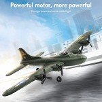 Goolsky FX817 RC Airplane, B-17 Bomber Model 2 Channel RC Plane, 2.4Ghz Remote Control Airplane, Ready to Fly Foam Glider, Fixed Wing Aircraft Flight Toys for Beginners, Kids and Adults
