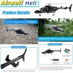 Flywing Airwolf V2 FW450 6CH Scale RC Helicopter RTF H1 Flight Control FLYWING GPS Scale Helicopter Airwolf Aircraft Simulation (RTF Version) One Key Return Brushless Motor 450 Size