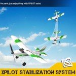 VOLANTEXRC RC Plane Trainer 3CH Remote Control Airplane with Prop Saver, 6-Axis Gyro Stabilizer & 3 Modes to Fly, Hobby Radio Controlled Aircraft RTF for Beginners, Adults, Boys and Kids (400mm,Green)